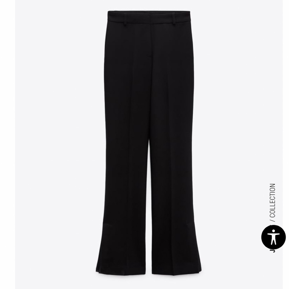 ZARA black high waist trousers SMALL NWOT